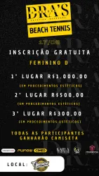 Torneio Beach Tênis DRA'S DA BELEZA - Categoria D