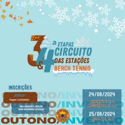 3ª e 4 ª Etapas - Circuito das Estações de Beach Tennis - Duplas - Masculino B