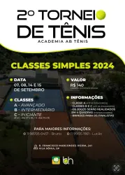 2º Torneio AB Tênis - Categoria B ( intermediÃ¡rio )