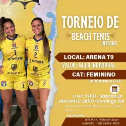 I TORNEIO DE BEACH TÊNIS RUMO AO JUBS - CAT MISTO OPEN