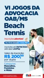 VI Jogos da Advocacia OAB/MS - Beach Tennis