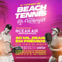 2ª Etapa Circuito de Beach Tennis Arena Flamboyant - Feminino D (Iniciante)
