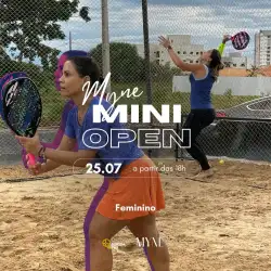MYNE JOALHERIA MINI OPEN DE QUINTA (25/07/2024) - FEMININO - FEMININO INTERMEDIÁRIO (B eC)