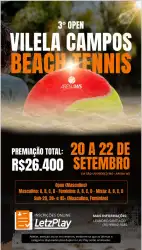 3° COPA Vilela Campos de Beach Tennis - DUPLA MISTA D