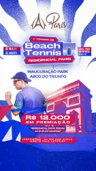 1º TORNEIO DE BEACH TENNIS PARIS RESIDENCIAL - Classe D Fem 