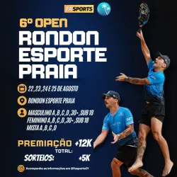 6º Open Rondon Esporte Praia (Uberlândia - MG) - Dupla Mista C