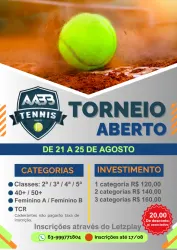 TORNEIO ABERTO AABB AGOSTO/2024