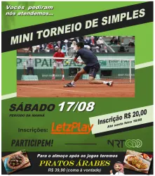 NRT - TÊNIS SIMPLES - MINI TORNEIOS DE SABADOS - Simples Misto A 