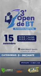 3º Open de BT - RJ Eventos Esportivos - Feminino D