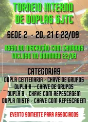 TORNEIO INTERNO DE DUPLAS SJTC - DUPLA MISTA
