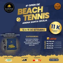 4º OPEN DE BEACH TENNIS ARENA SANTA CECÍLIA JK200 - MASCULINA PRO/A