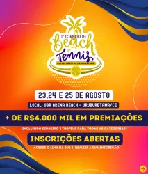  1º Torneio de Beach Tennis - Aniversário de Uruburetama - Categoria Principiante/Iniciante - Local