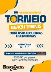 Interno de duplas Masculinas e Femininas - Paineiras - Masculino A