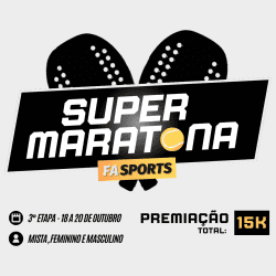 Super Maratona FA Sports - 3ª Etapa (CT Felipe Roman - Uberlândia/MG) - Dupla Masculino C