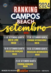 SETEMBRO  - Ranking 2024 CAMPOS BEACH - MISTA LIVRE