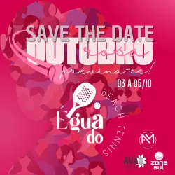 OUTUBRO ROSA - ÉGUA DO BEACH TENNIS