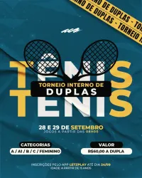 TORNEIO INTERNO DE DUPLAS DE TÊNIS 2024  - CATEGORIA FEMININO