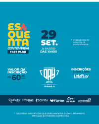 ESQUENTA CONTÉM VIDA FAST PLAY - MASCULINO: B/C ou C/C