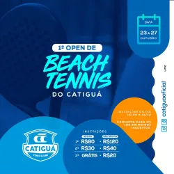 1º Open de Beach Tennis do Catiguá - Mista B