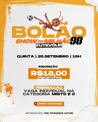 1° BOLÃO SHOW DO MILHÃO 2024 – DIA 26/09 AS 19H.....