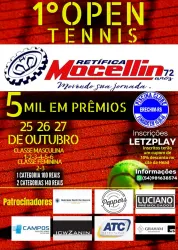 Open de tênis retífica Mocellin - 1 classe