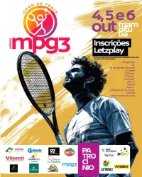 MAMPI OPEN DE TÊNIS - AGÊNCIA MPG3