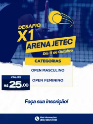 Desafio X1 Arena Jetec - OPEN MASCULINO
