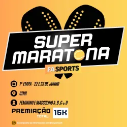Super Maratona FA Sports - 1ª Etapa (Uberlândia - MG) - Dupla Feminino D
