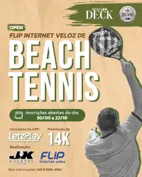 OPEN FLIP INTERNET VELOZ DE BEACH TENNIS JK300 - MISTA INICIANTE