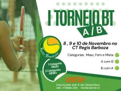 I TORNEIO BT A/B  e B/B CT REGIS BARBOZA - Masculina A/B ou B/B
