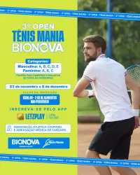 3º Open Tênis Mania / Bionova - Energia Solar - Masculino - 2ª Classe