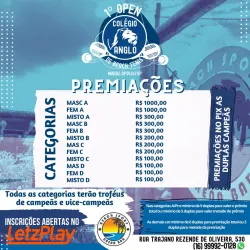  1• OPEN COLÉGIO ANGLO DE BEACH TENNIS EM MIGUELÓPOLIS - Kids sub 12 .