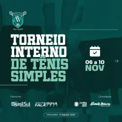 Torneio Interno de Tênis Simples - Feminino Iniciante