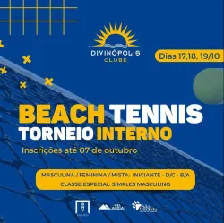 TORNEIO INTERNO DE BEACH TENNIS DC - MASCULINO SIMPLES