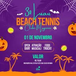 3o Luau "Halloween" Beach Tennis do Clube Mogiano - Categoria Participantes (para quem não for jogar o torneio)