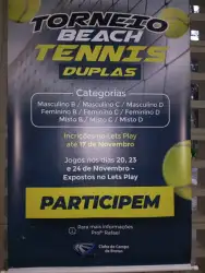 5 Torneio Interno de Beach Tênis CCB - Mista C