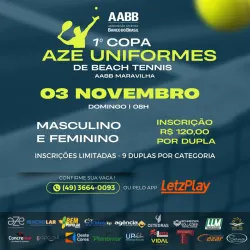 1° COPA AZE UNIFORMES DE BEACH TENNIS - MASCULINO D/C