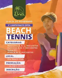 2º CAMPEONATO OPEN BEACH TENNIS ILHA BEACH CLUB - Mista C