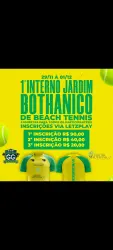 1° Jardim Bothanico Interno de Beach Tennis - Feminino Iniciante
