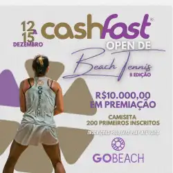 Cash Fast Open de Beach Tennis 🎾2• Edição 2024 - +60 MASCULINA