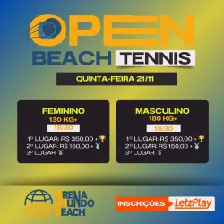 1º OPEN BEACH TENNIS - MASCULINO - 180KG+