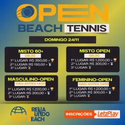 1º OPEN BEACH TENNIS - MISTO 60+