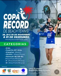 COPA RECORD BEACH TENNIS - Categoria Open Masculina(A+B)/(B+B)