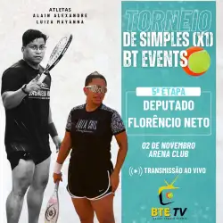 TORNEIO DE SIMPLES - 5ª ETAPA DEP. FLORÊNCIO NETO - ARENA CLUB - BACABAL - MA - MASCULINO D