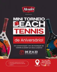 MINI TORNEIO DE ANIVERSÁRIO TOPSPIN DE BEACH TENNIS  - Masculina D