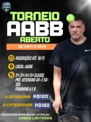 TORNEIO ABERTO AABB-FIM DE ANO-2024 - Pré-veterano 50+