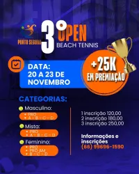 3º Open de Beach Tennis Bom Futuro e JG - Masculino A
