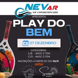 Nevar Ar Condicionado Apresenta: 1º Torneio Play do Bem. - Dupla Feminino C/D