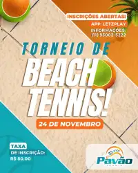 Torneio de Beach Tennis  - MISTA