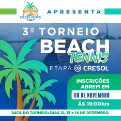 3° Torneio de Beach Tennis - Etapa Cresol - Masculino Iniciante